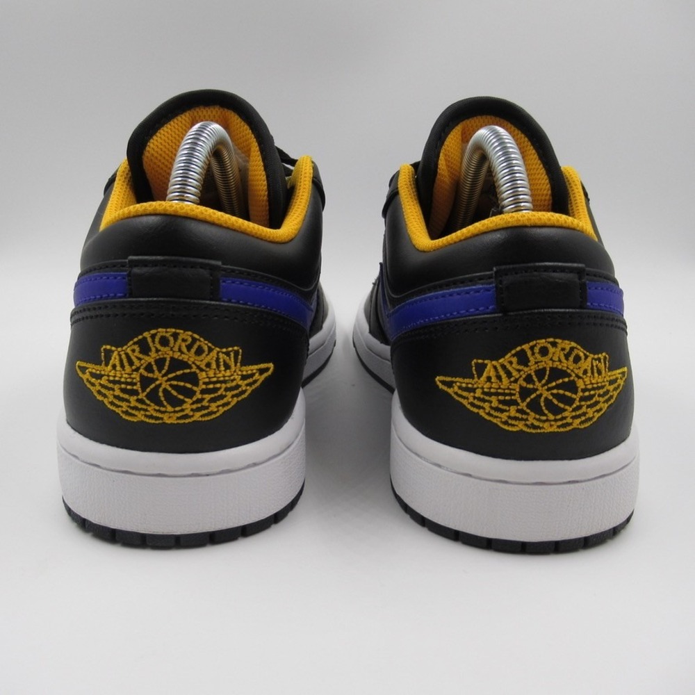 Nike Air Jordan 1 Low Black Dark Concord University Gold 553558-075 Mens 7.5 - Picture 4 of 10